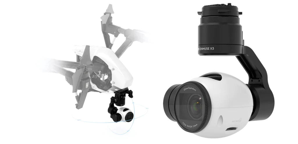 DJI ディージェーアイ Zenmuse X3 DJI Zenmuse X3 3-axis Gimbal Camera 12.4MP/4K for DJI